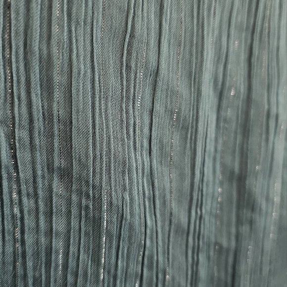 Emerald green Torrid sheer longsleeved top sz 3 - Picture 5 of 9